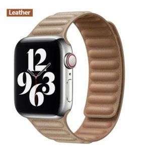 NEW[BAND] Nude Leather Magnetic For Apple Watch